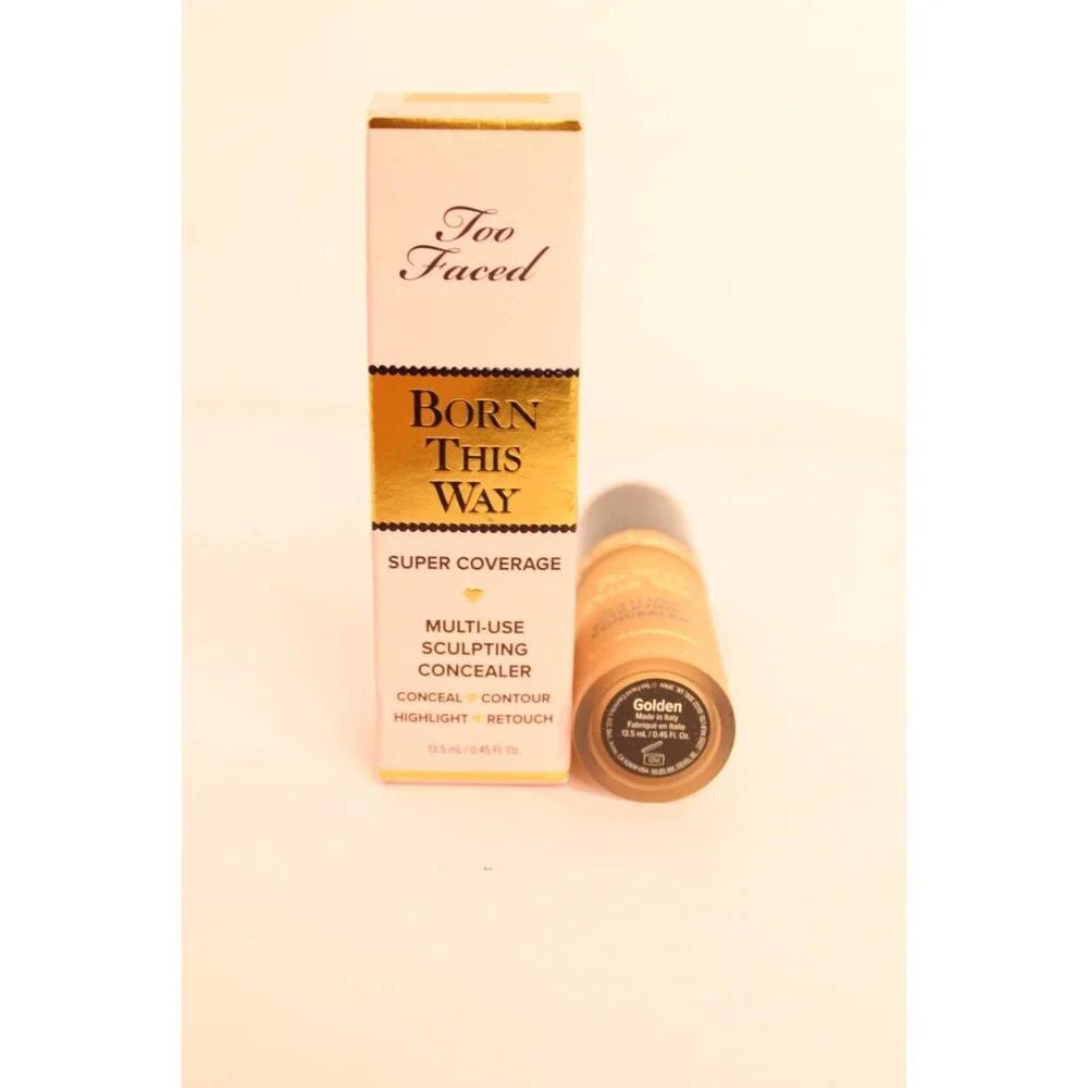 Too Faced Born‎ This Way Golden Super Coverage Multi-Use Concealer 0.50 oz NIB